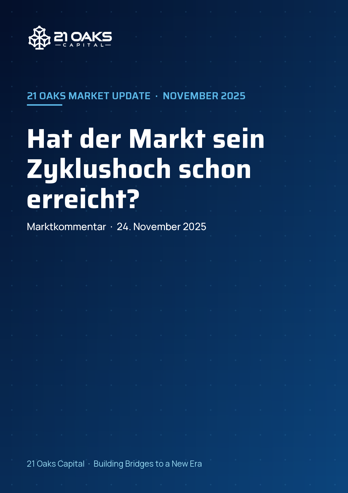 Hat der Markt sein Zyklushoch schon erreicht?
